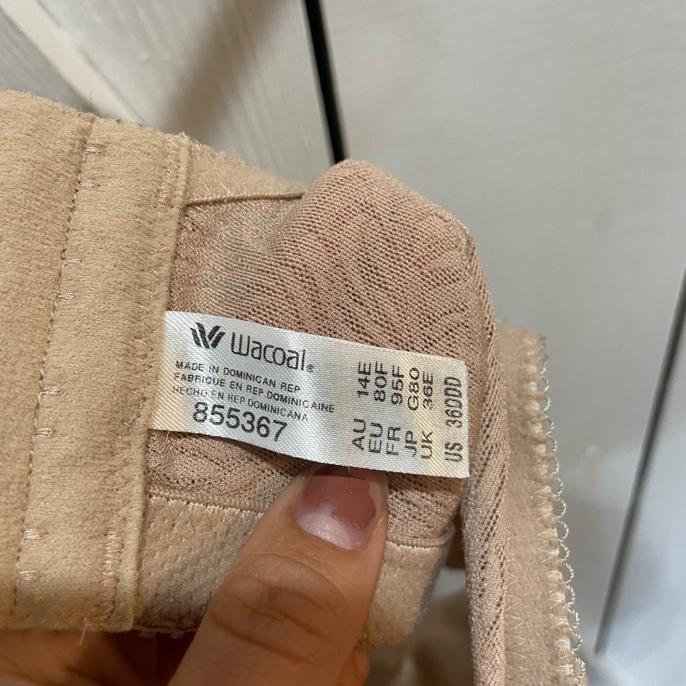 Wacoal Jacquard Underwire Bra nude 36DDD - Picture 4 of 6